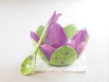 Violet Bowl and Spoon - More Details