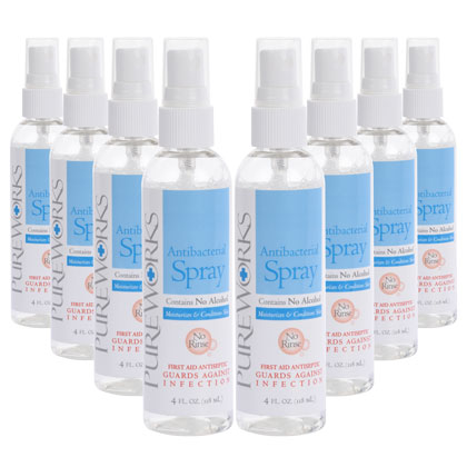 PureWorks'  Antibacterial Skin Spray  4oz Case of Eight