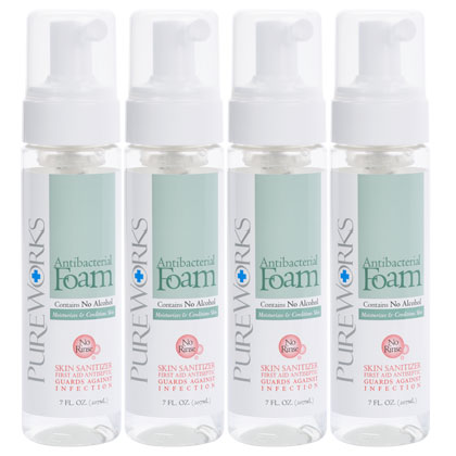 Pure Works' Antibacterial Foam 7 oz Case of Four