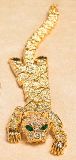 Glittering Tiger Bracelet - Gold Tone - More Details