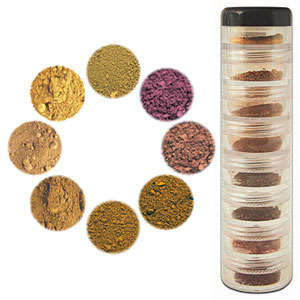 MINERAL MAKEUP SAMPLE TOWER -- MEDIUM TO DARK - More Details